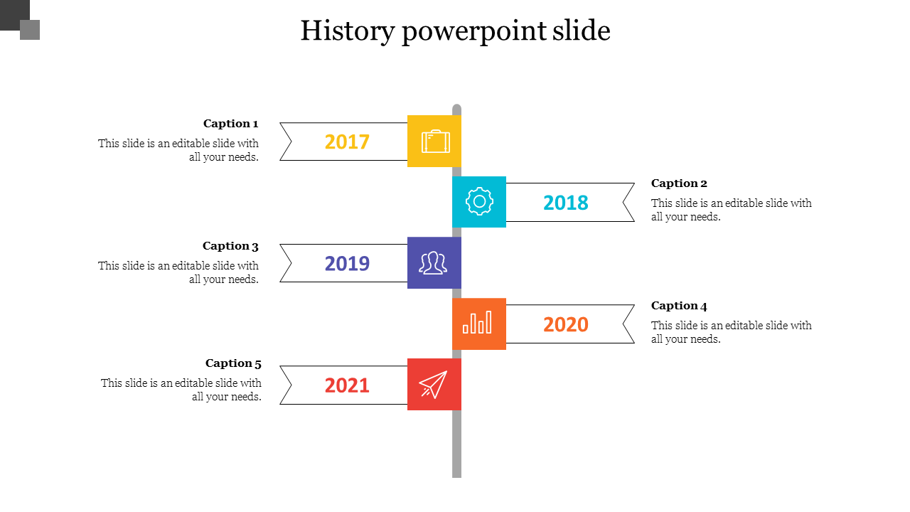 history powerpoint slide